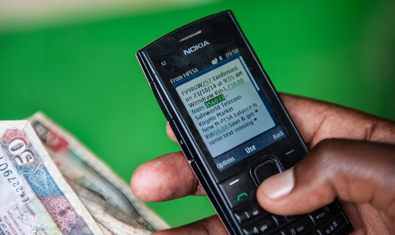 GiveDirectly recipients can access their money from their cell phones.