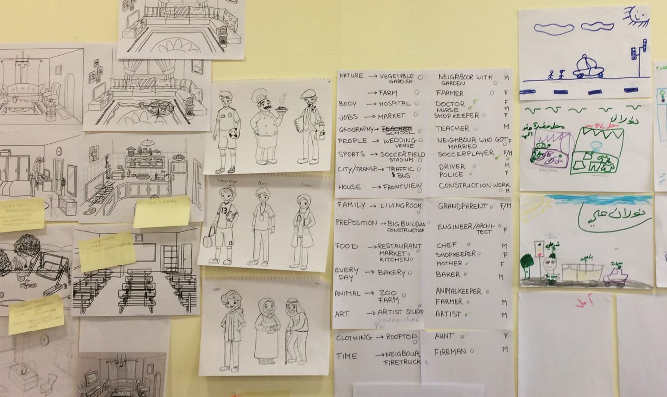 Co-creating game worlds with input from children and local creatives.